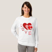 Valentine Heart Liebe T-Shirt (Vorne ganz)