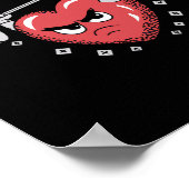 Valentine Heart Lifting Weichteilheit Funny Workou Poster (Ecke)