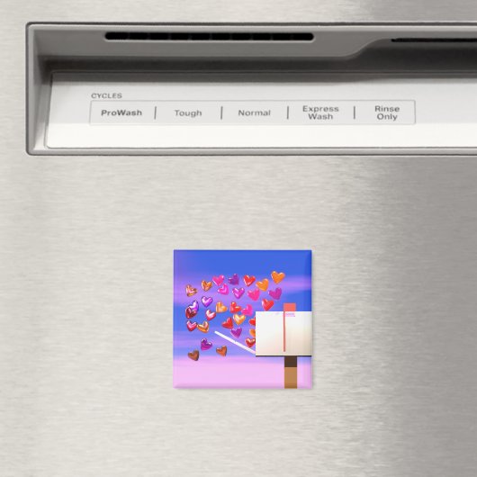 Valentine Heart Mail Magnet (In Situ (Geschirrspüler))