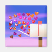 Valentine Heart Mail Magnet (Vorne)