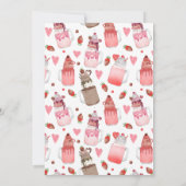 Valentine Heart Milkshake I Liebe You Pup Card Karte (Rückseite)