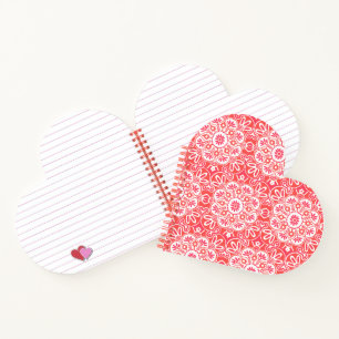 Valentine Heart Notebook Notizblock