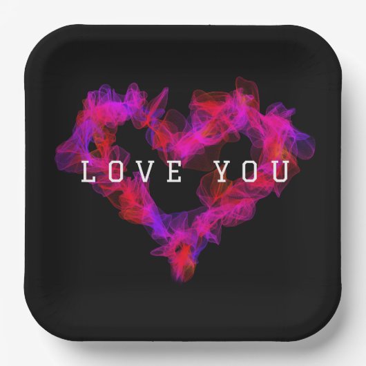 Valentine Heart Paper Tellers Pappteller (Vorderseite)