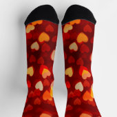 Valentine Heart Pattern Romantic Love Socken (Oben)