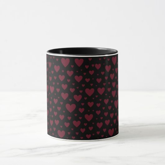 Valentine Heart Pattern Tasse (Zentrum)