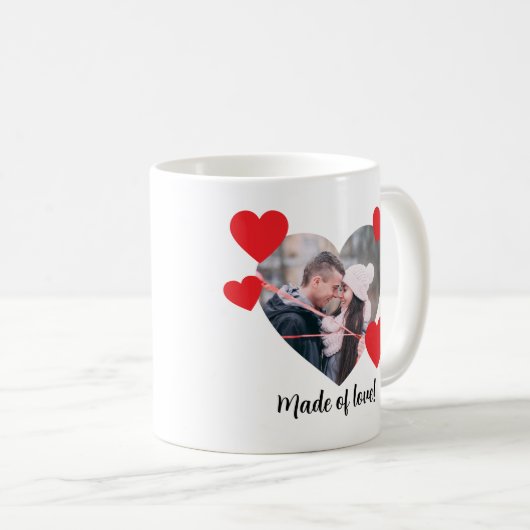 Valentine Heart Personalized Mug Kaffeetasse (VorderseiteRechts)
