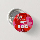 Valentine Heart Pop Button (Vorne & Hinten)