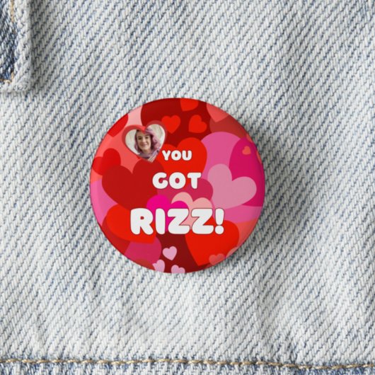 Valentine Heart Pop Button