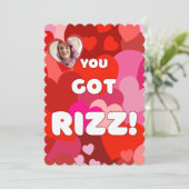 Valentine Heart Pop Feiertagskarte (Stehend Vorderseite)