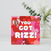 Valentine Heart Pop Feiertagskarte (Stehend Vorderseite)