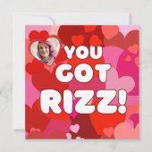 Valentine Heart Pop Feiertagskarte (Vorderseite)