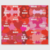 Valentine Heart Pop Geschenkpapier (Flach)