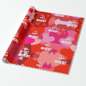 Valentine Heart Pop Geschenkpapier (Ungerollt)