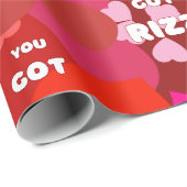 Valentine Heart Pop Geschenkpapier (Rolleneckpunkt)