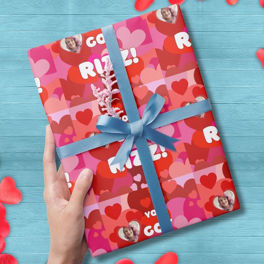 Valentine Heart Pop Geschenkpapier