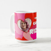 Valentine Heart Pop Kaffeetasse (Vorderseite Links)