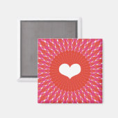 Valentine Heart Pop Magnet (Vorderseite/Rückseite)