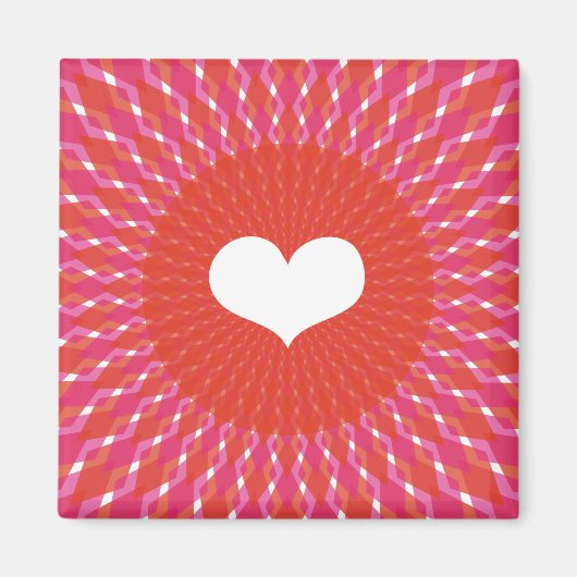 Valentine Heart Pop Magnet (Vorne)