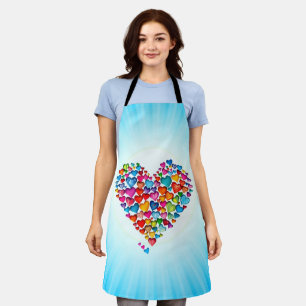 Valentine Heart Shape Watercolor Design-57393 Pape Schürze