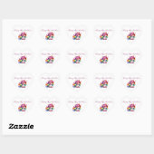 Valentine Heart Shaped Unicorn Sticker (Blatt)