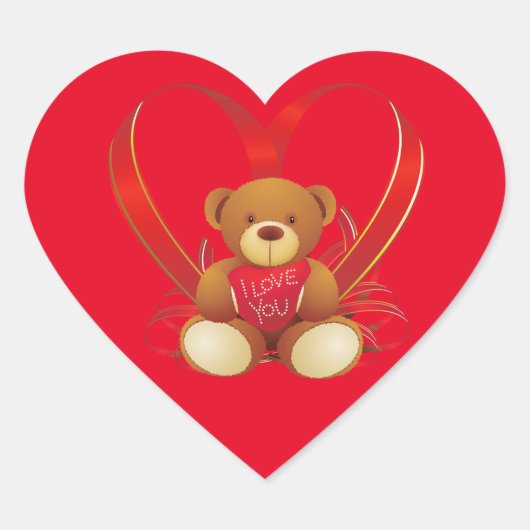 Valentine Heart Stickers (Vorderseite)