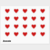 Valentine Heart Stickers (Blatt)
