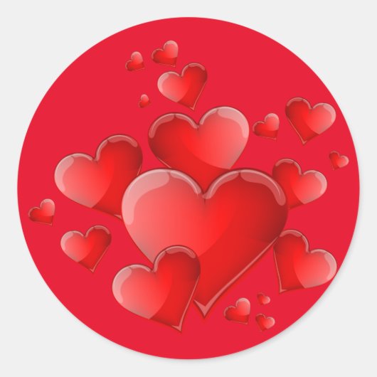 Valentine Heart Stickers (Vorderseite)