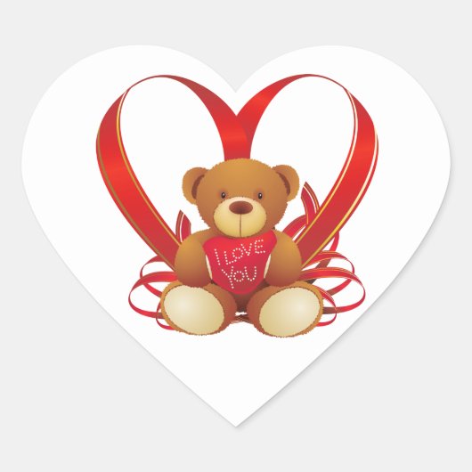 Valentine Heart Stickers (Vorderseite)