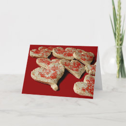 Valentine Heart Sugar Cookies Holiday Card, ZSSPG Feiertagskarte