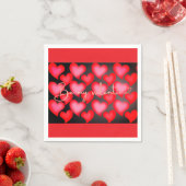 Valentine Heart Tasse Serviette (Beispiel)