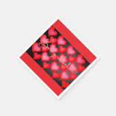 Valentine Heart Tasse Serviette (Ecke)