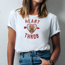 Valentine Heart Throb Pet Foto T-Shirt