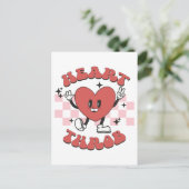 Valentine Heart Throb Postkarte (Stehend Vorderseite)