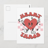 Valentine Heart Throb Postkarte (Vorne/Hinten)