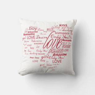 Valentine Heart Throw Kissen