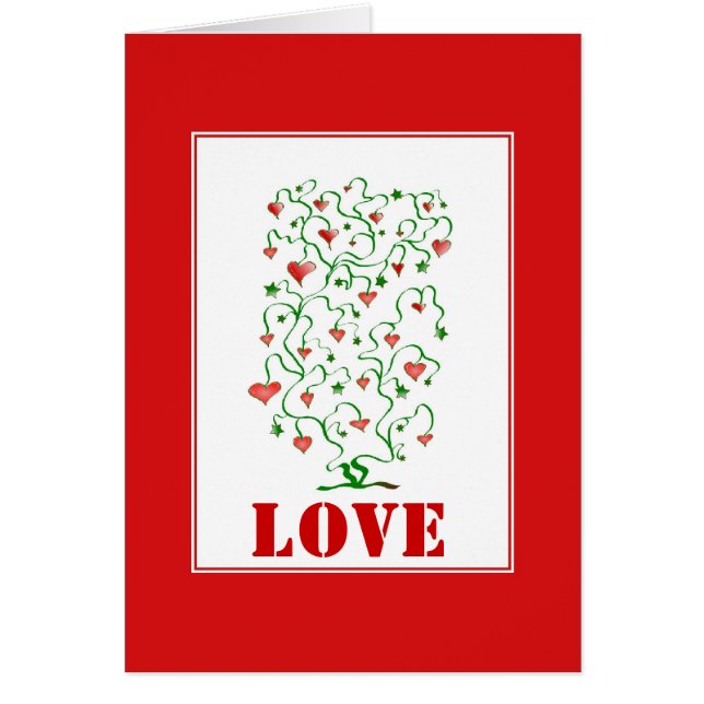 Valentine Heart Tree - Anpassbar (Vorne)