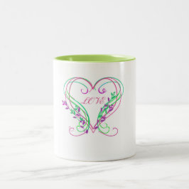 Valentine Heart Wirbel Tasse