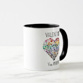 Valentine Heart You ROCK 100+ Kristallsteine Tasse (VorderseiteRechts)