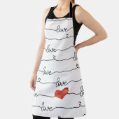 Valentine Hearts: 3D Line Design Schürze (InSitu)