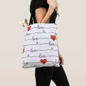 Valentine Hearts: 3D Line Design Tasche (Von Nahem)