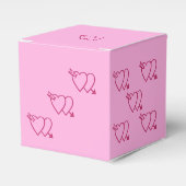 Valentine Hearts 6-seitige Würfel Die Geschenkschachtel (Vorderseite)