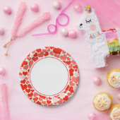 Valentine Hearts 7" Paper Tellers Pappteller (Party)