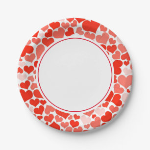 Valentine Hearts 7" Paper Tellers Pappteller