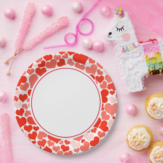 Valentine Hearts 9" Paper Teller (Party)