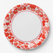 Valentine Hearts 9" Paper Teller (Vorderseite)