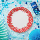 Valentine Hearts 9" Paper Teller (Party)