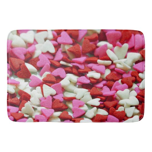 Valentine Hearts Badematte (Vorderseite)