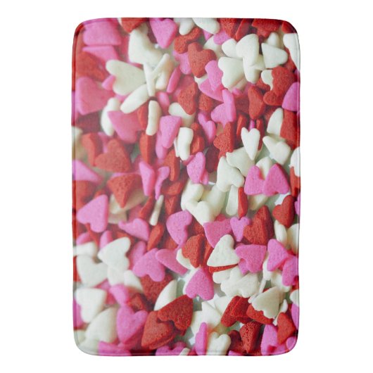 Valentine Hearts Badematte (Vorderseite Vertikal)