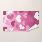Valentine Hearts Badhandtuch Set (Handtuch)