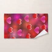 Valentine Hearts Badhandtuch Set (Handtuch)